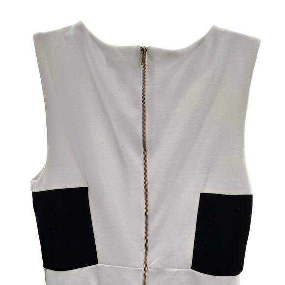Allen B by Allen Schwartz Black & White Colorblock Sheath Dress Women S NWT - Picture 6 of 12